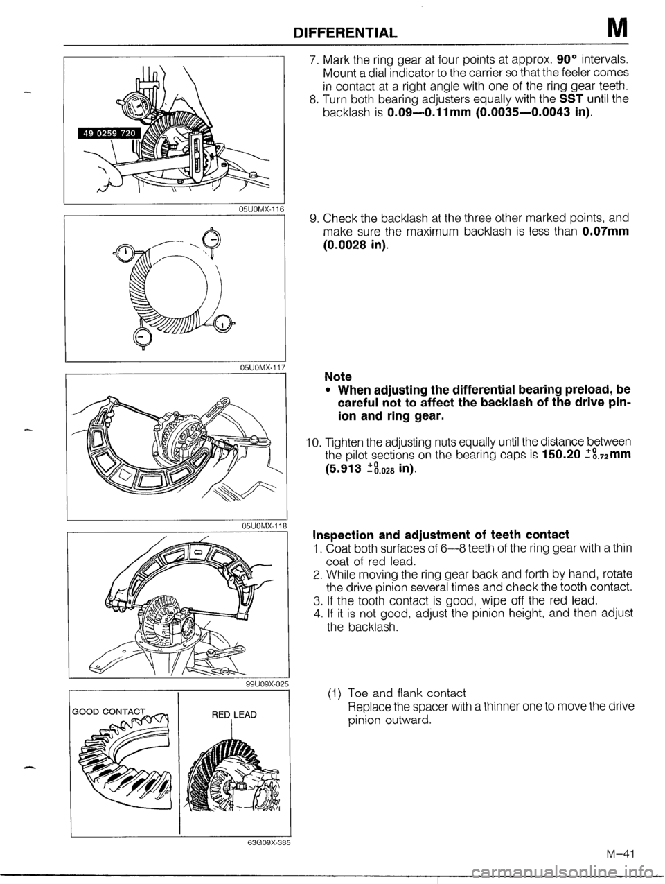 MAZDA MX-5 1990  Workshop Manual 