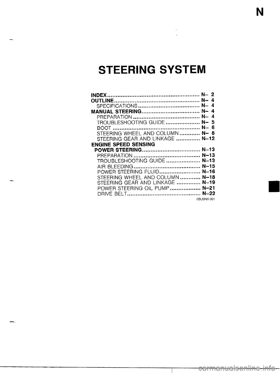 MAZDA MX-5 1990  Workshop Manual 