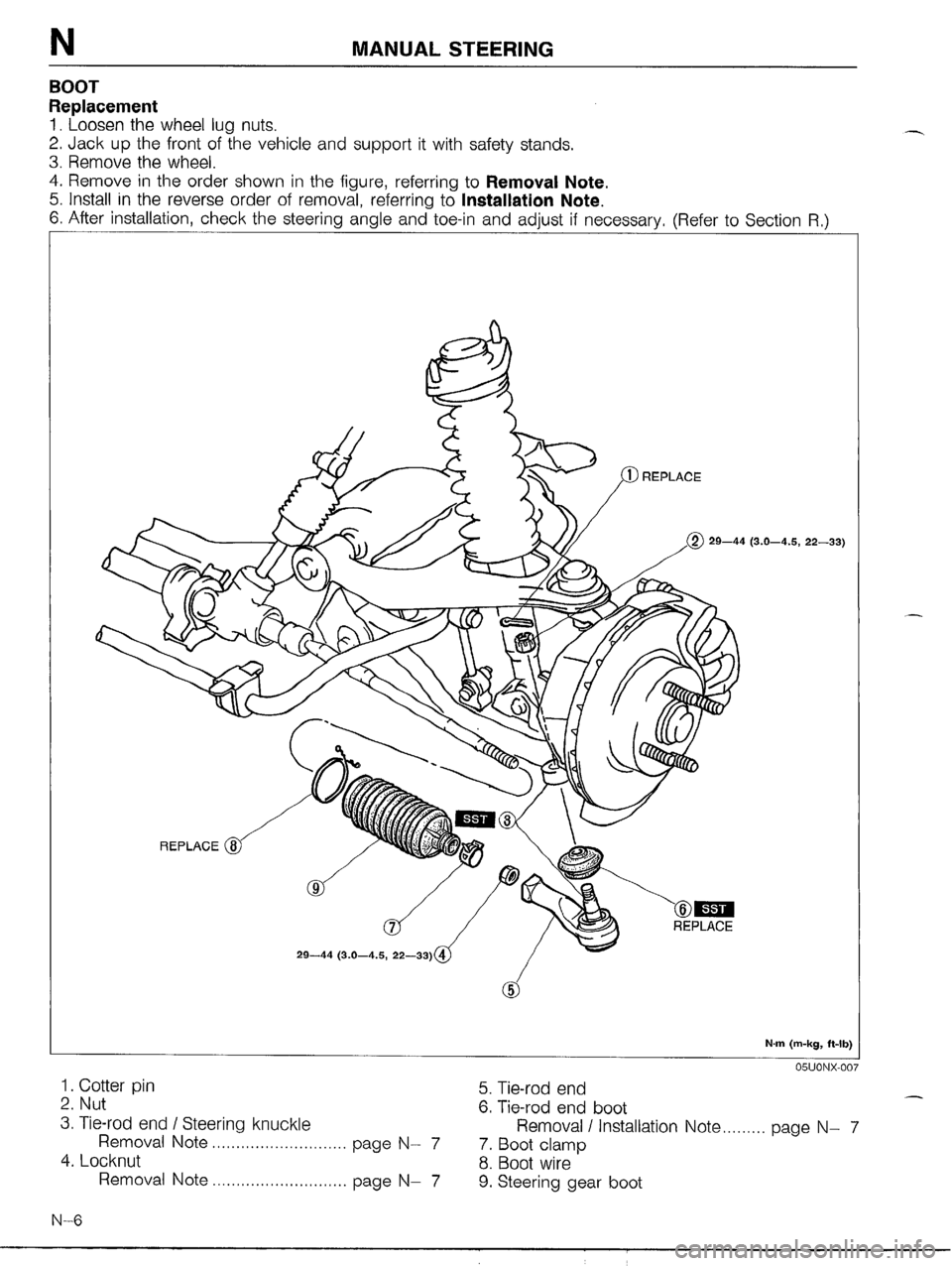 MAZDA MX-5 1990  Workshop Manual 