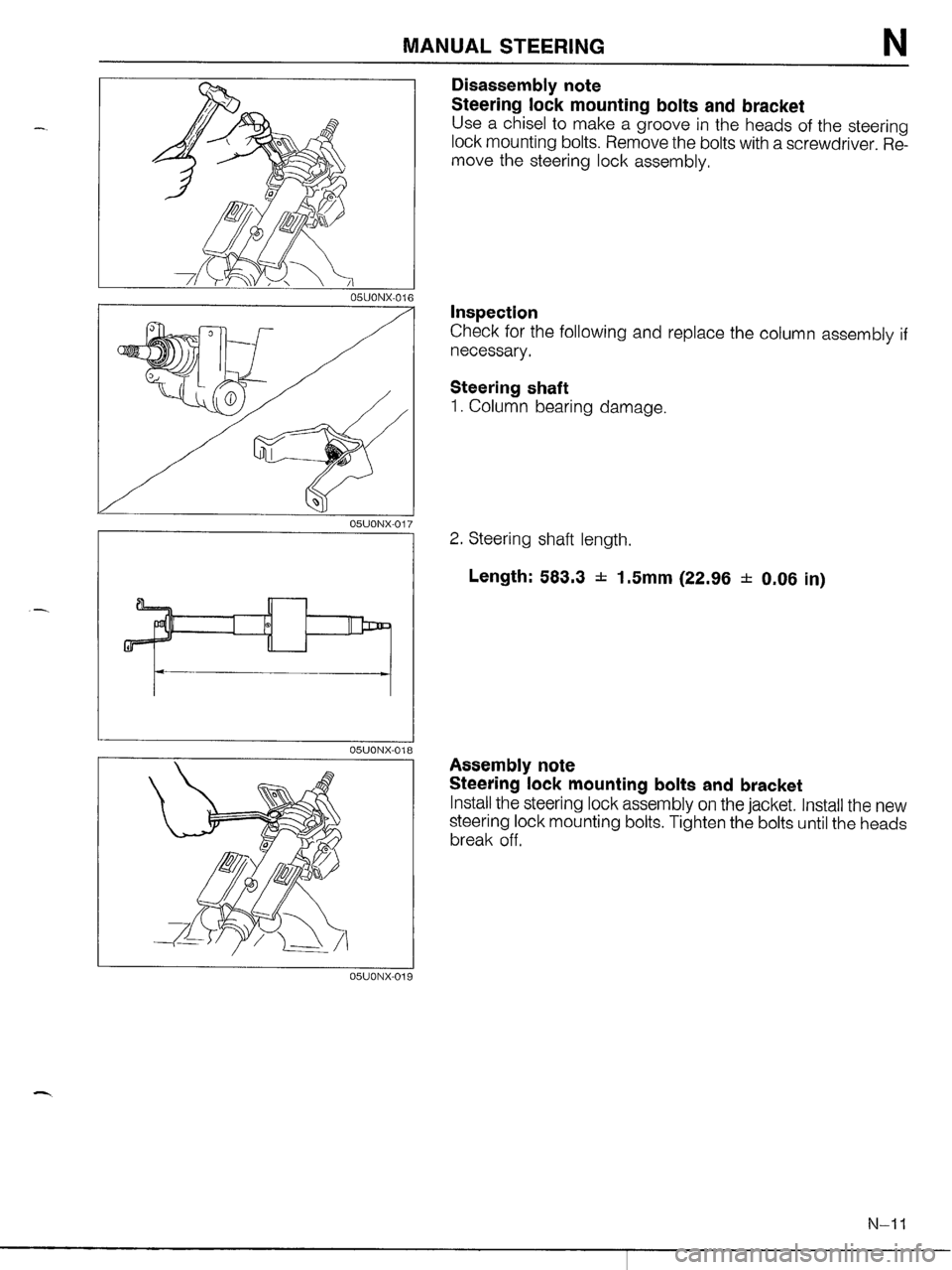 MAZDA MX-5 1990  Workshop Manual 
