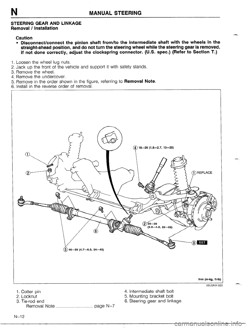 MAZDA MX-5 1990  Workshop Manual 