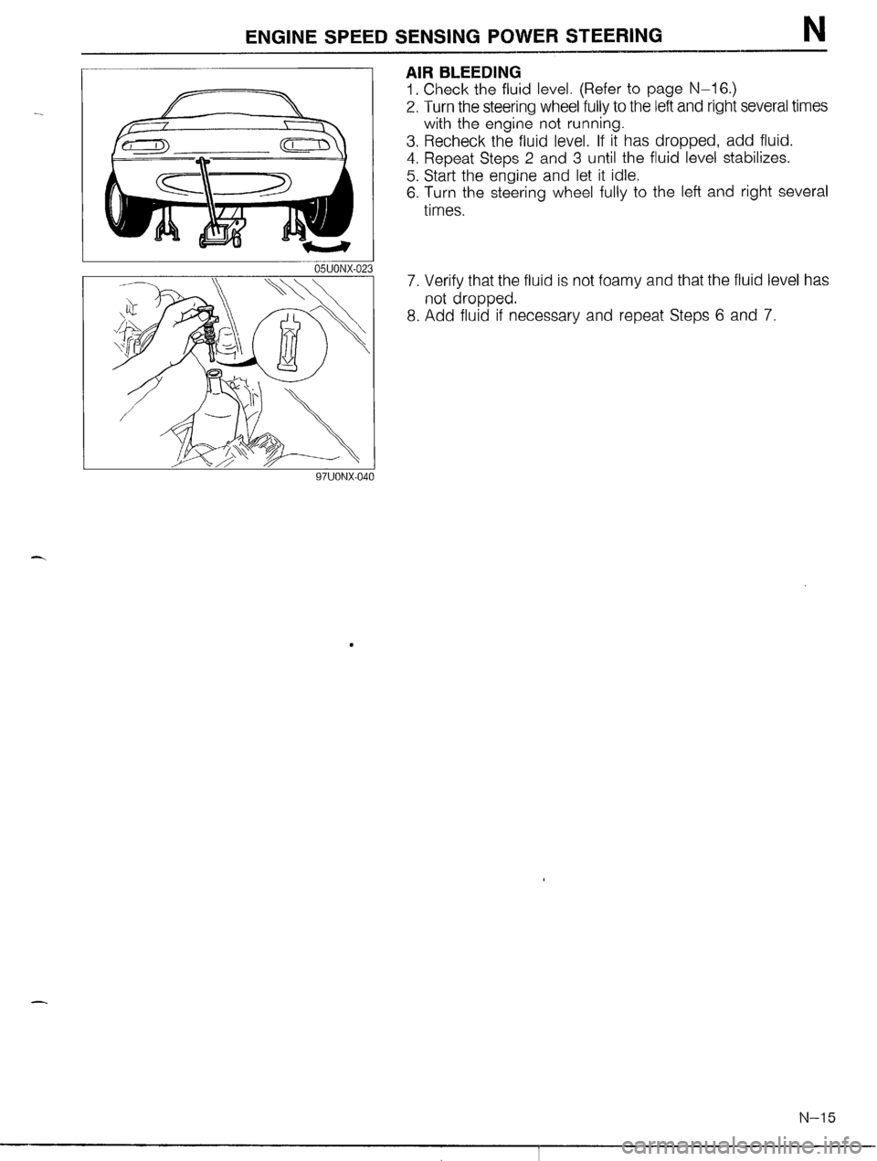 MAZDA MX-5 1990  Workshop Manual 