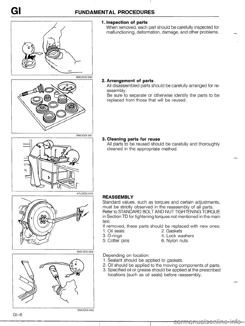 MAZDA MX-5 1990  Workshop Manual 