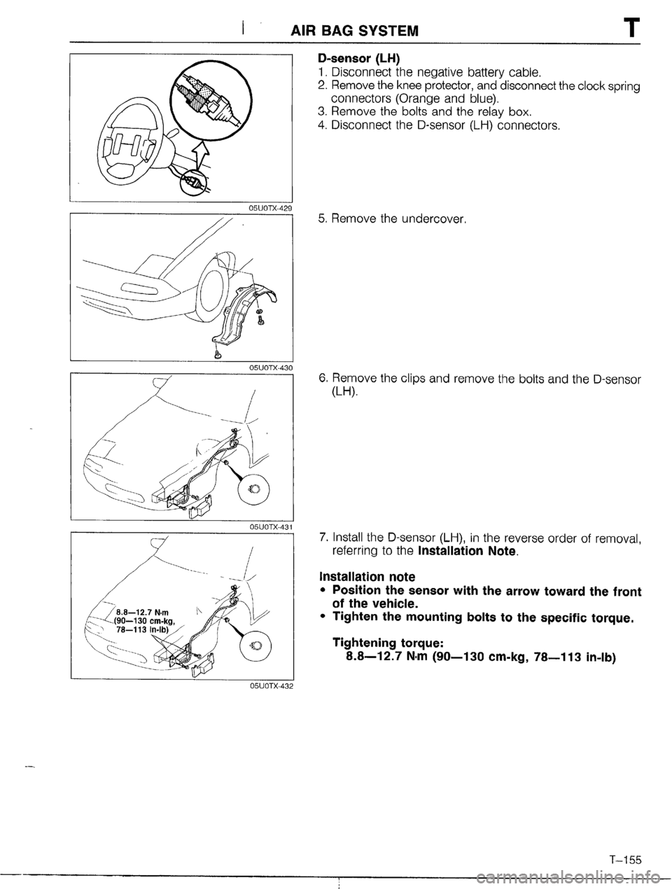 MAZDA MX-5 1990 Workshop Manual MAZDA MX-5 1990 Workshop Manual