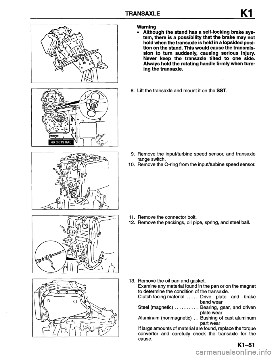 MAZDA MX-6 1996 Workshop Manual MAZDA MX-6 1996 Workshop Manual
