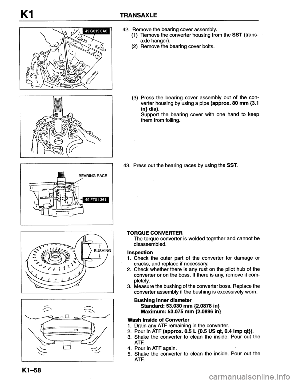 MAZDA MX-6 1996 Workshop Manual MAZDA MX-6 1996 Workshop Manual
