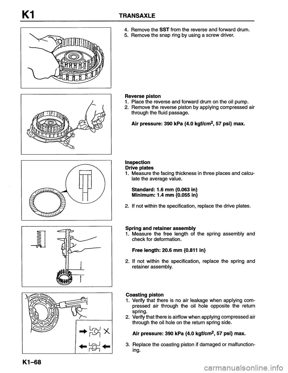 MAZDA MX-6 1996 Workshop Manual MAZDA MX-6 1996 Workshop Manual