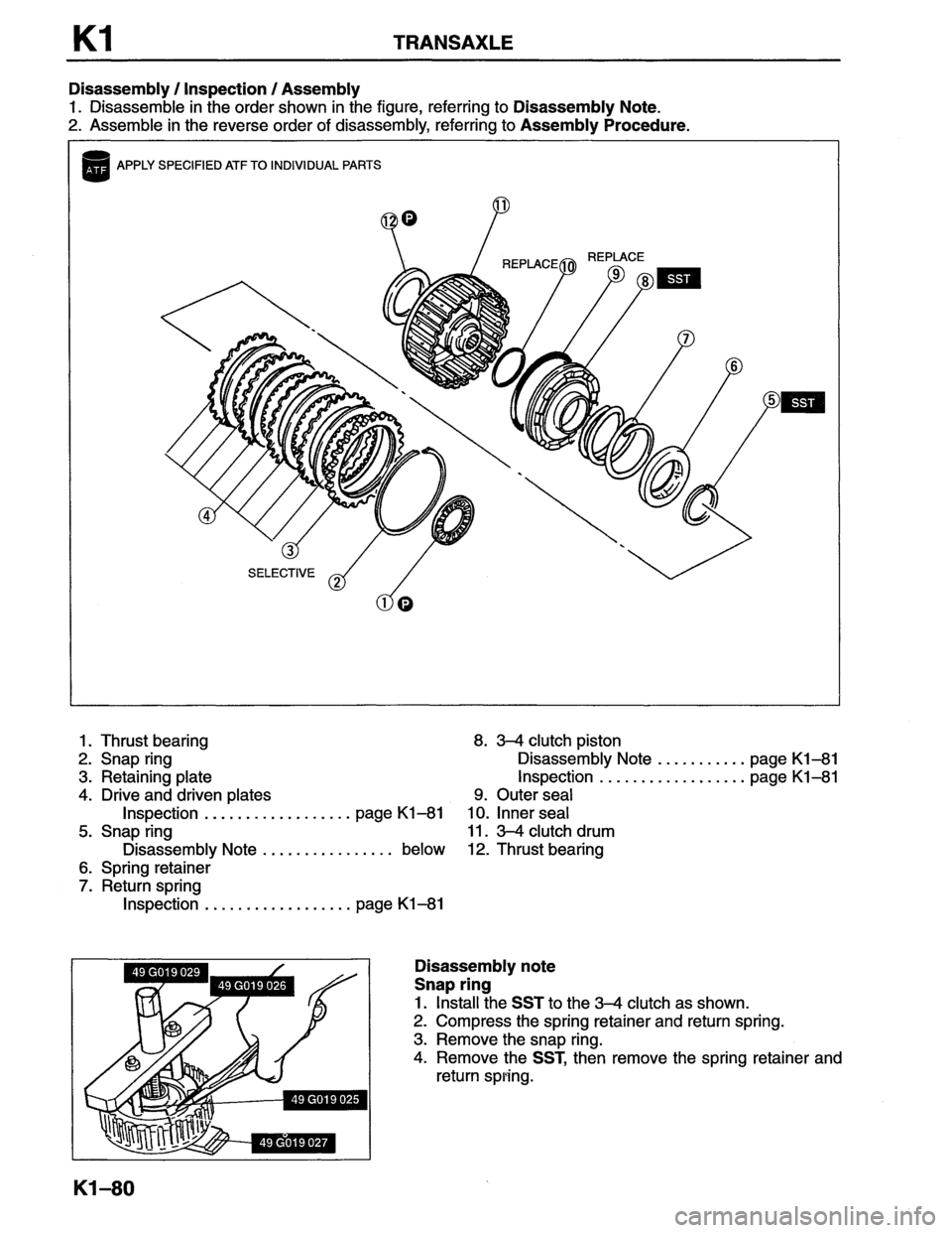 MAZDA MX-6 1996 Workshop Manual MAZDA MX-6 1996 Workshop Manual