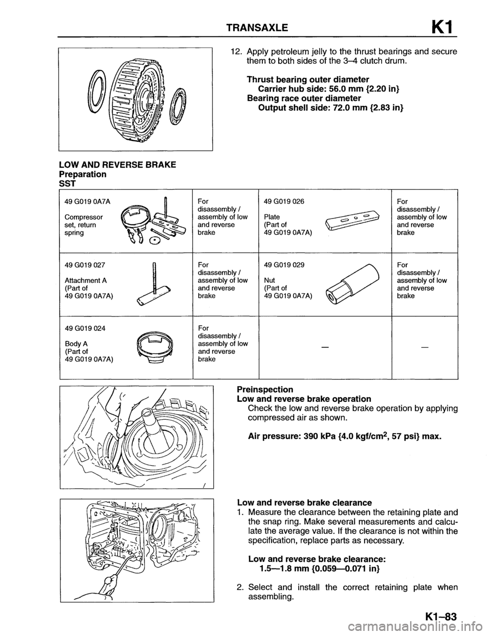 MAZDA MX-6 1996 Workshop Manual MAZDA MX-6 1996 Workshop Manual