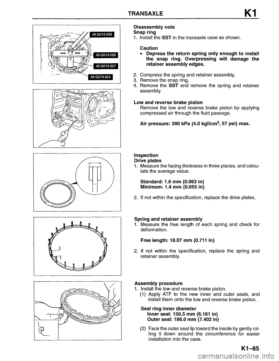 MAZDA MX-6 1996 Workshop Manual MAZDA MX-6 1996 Workshop Manual