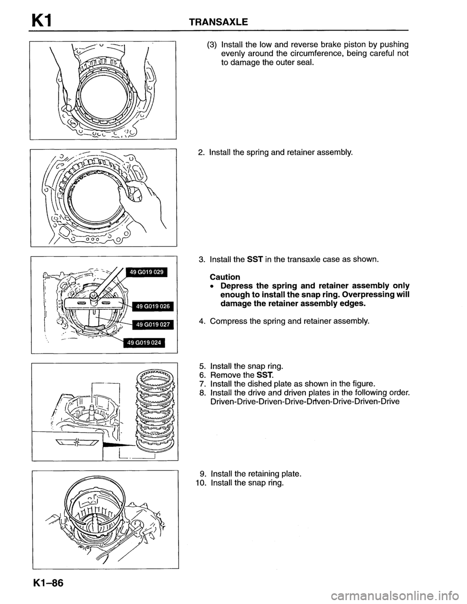 MAZDA MX-6 1996 Workshop Manual MAZDA MX-6 1996 Workshop Manual