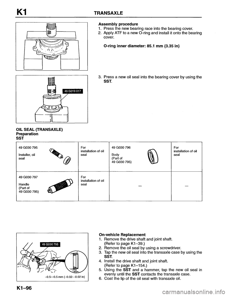 MAZDA MX-6 1996 Workshop Manual MAZDA MX-6 1996 Workshop Manual