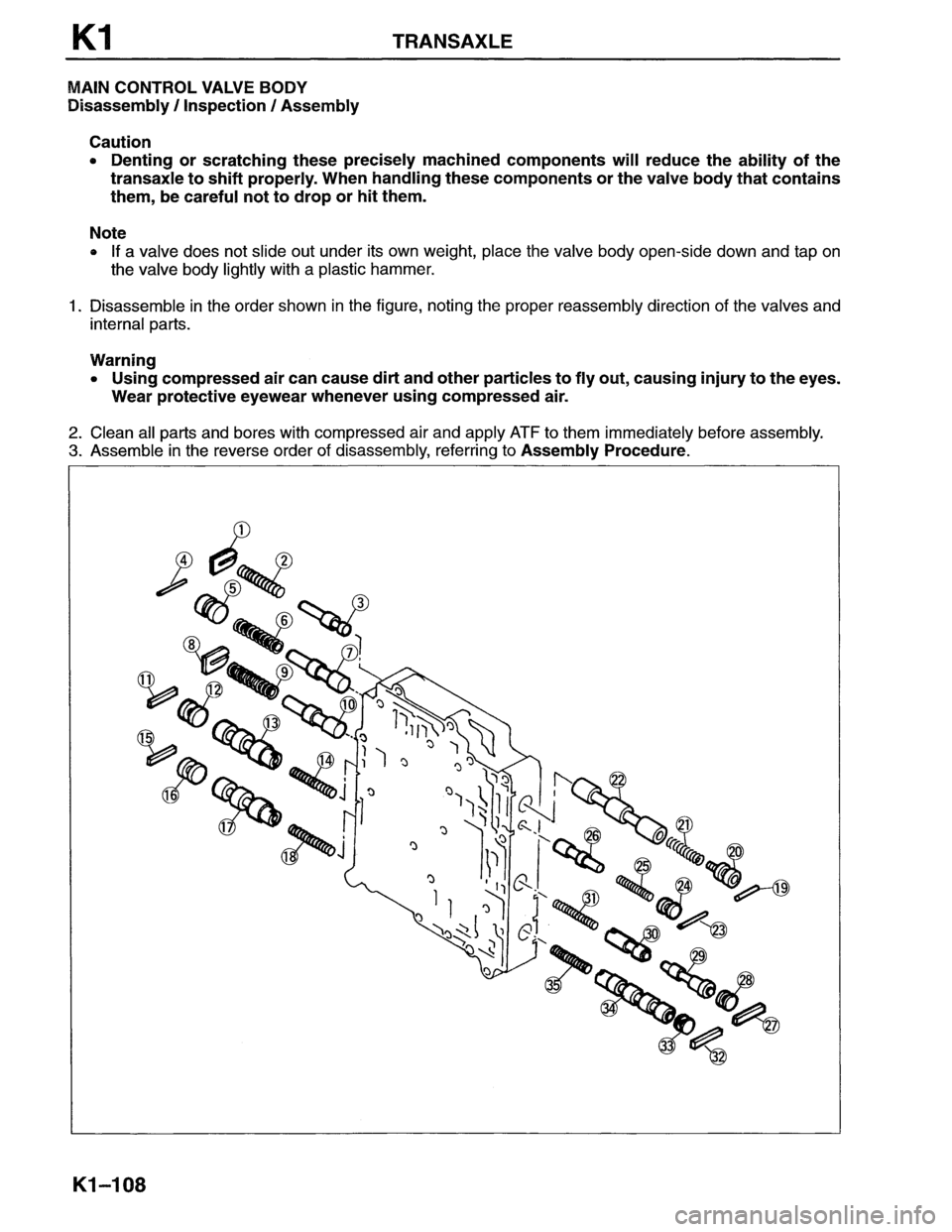 MAZDA MX-6 1996 Workshop Manual MAZDA MX-6 1996 Workshop Manual