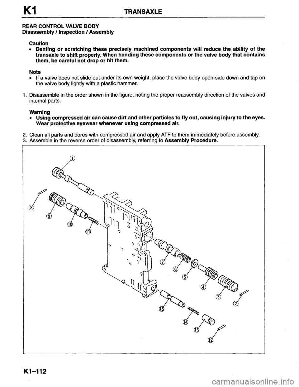 MAZDA MX-6 1996 Workshop Manual MAZDA MX-6 1996 Workshop Manual