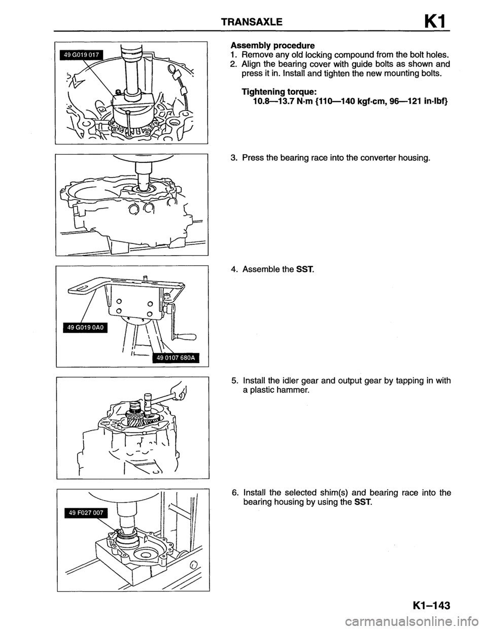MAZDA MX-6 1996 Workshop Manual MAZDA MX-6 1996 Workshop Manual