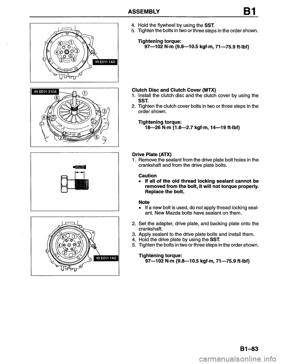 MAZDA MX-6 1996 Workshop Manual MAZDA MX-6 1996 Workshop Manual
