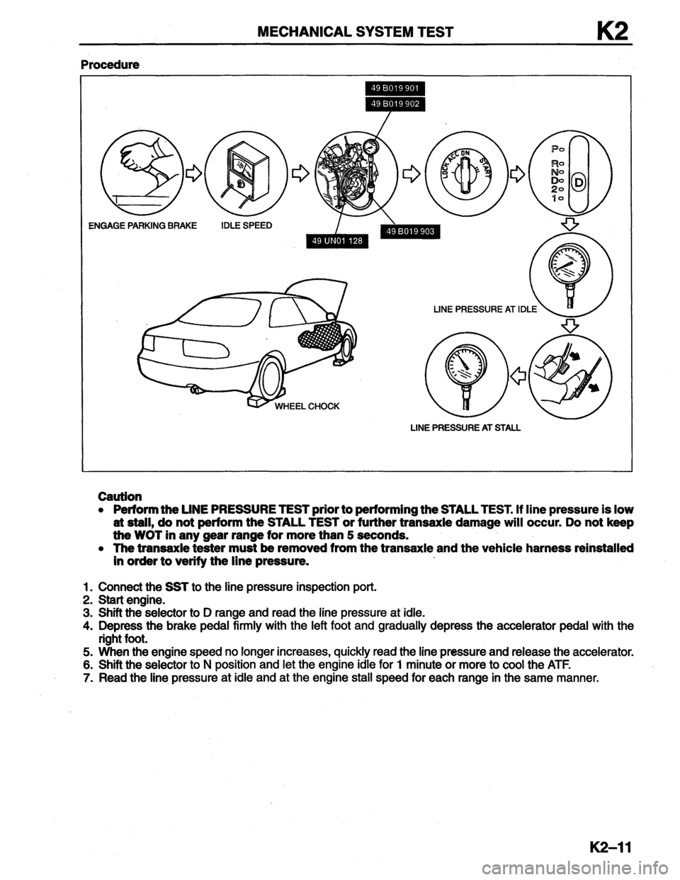 MAZDA MX-6 1996 Workshop Manual MAZDA MX-6 1996 Workshop Manual