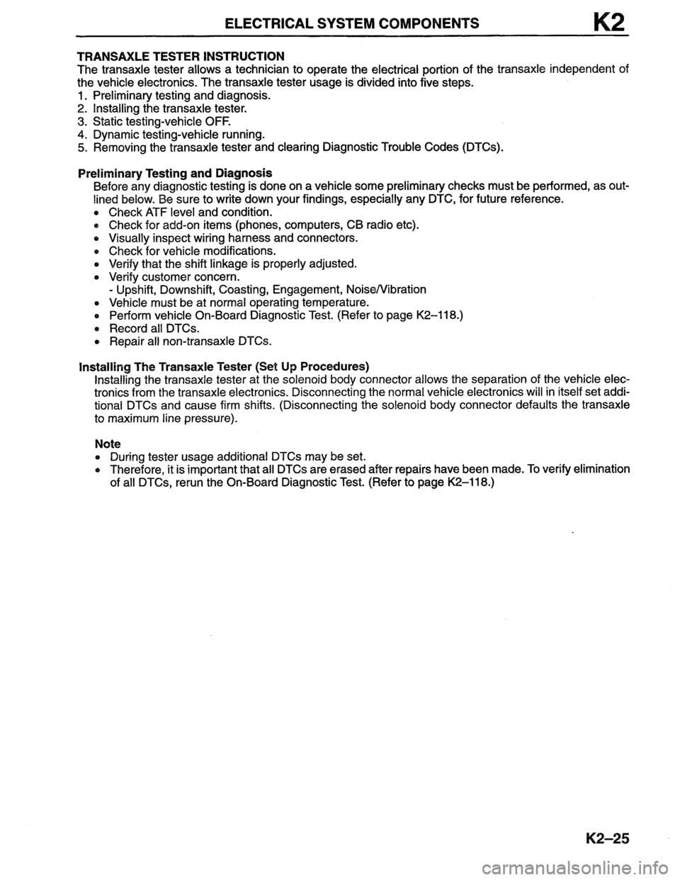 MAZDA MX-6 1996 Workshop Manual MAZDA MX-6 1996 Workshop Manual