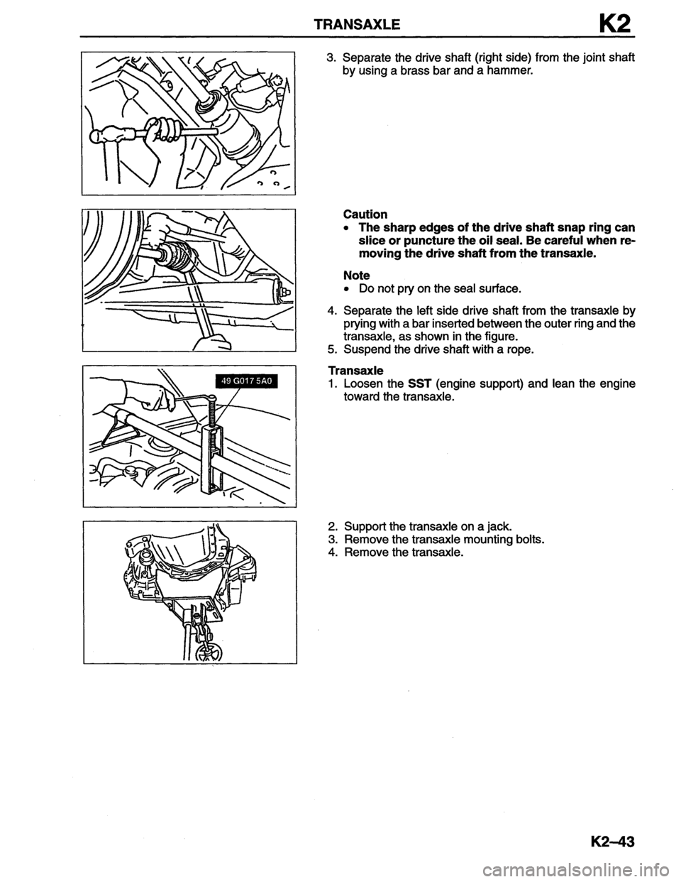 MAZDA MX-6 1996 Workshop Manual MAZDA MX-6 1996 Workshop Manual