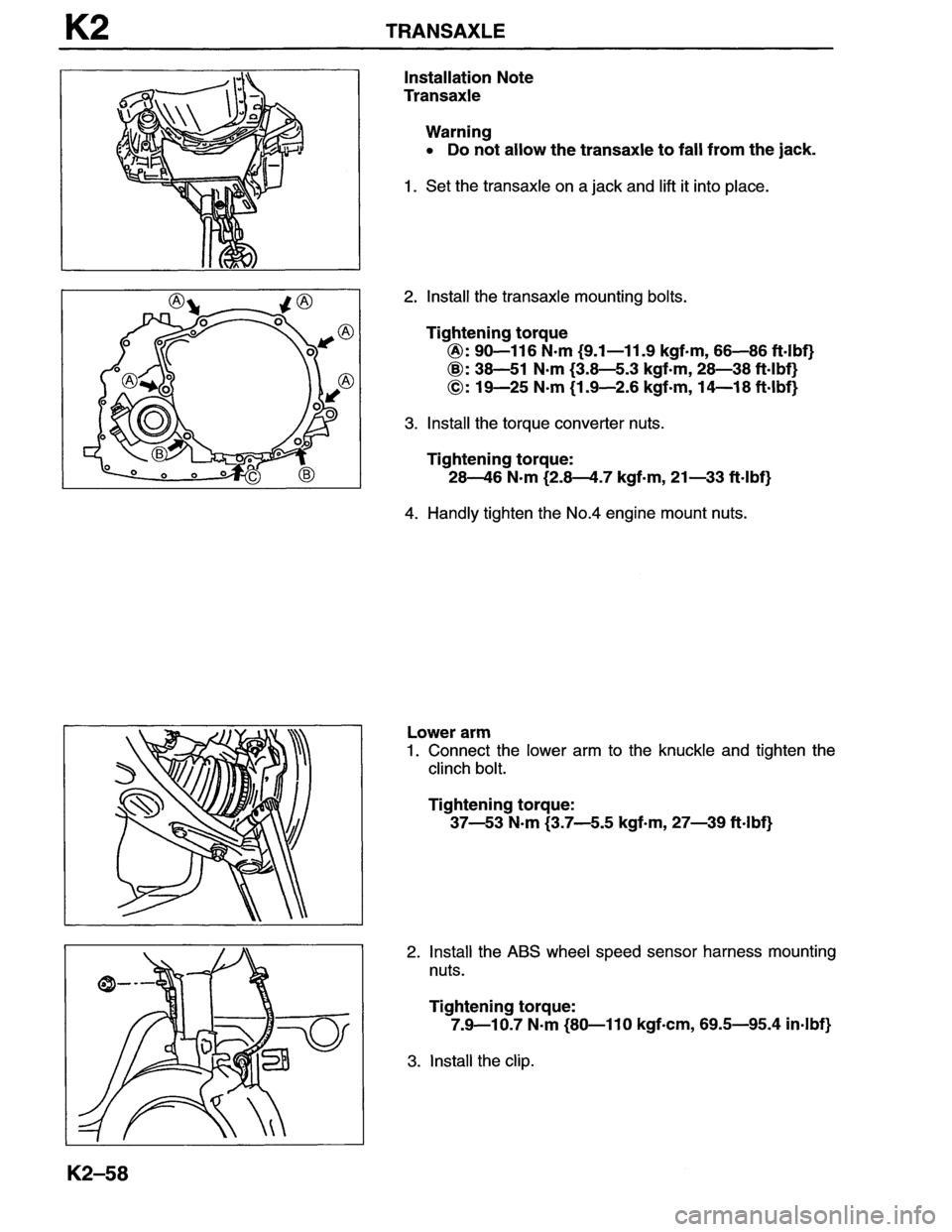 MAZDA MX-6 1996 Workshop Manual MAZDA MX-6 1996 Workshop Manual