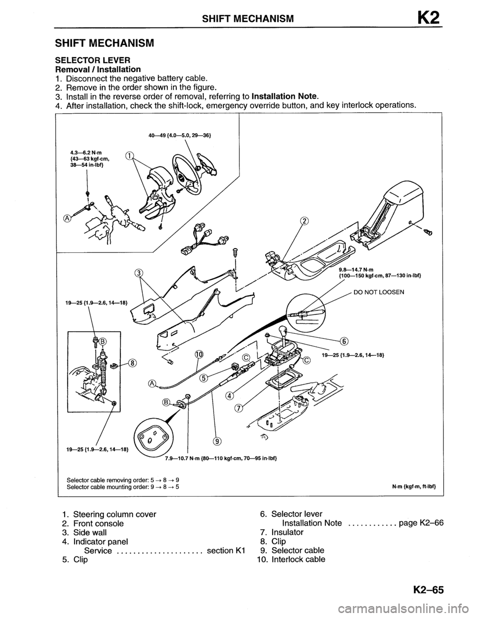 MAZDA MX-6 1996 Workshop Manual MAZDA MX-6 1996 Workshop Manual