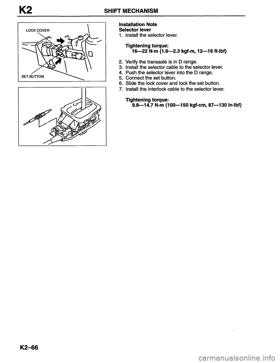 MAZDA MX-6 1996 Workshop Manual MAZDA MX-6 1996 Workshop Manual