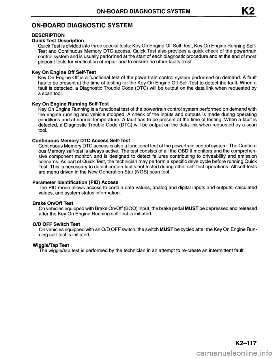 MAZDA MX-6 1996 Workshop Manual MAZDA MX-6 1996 Workshop Manual