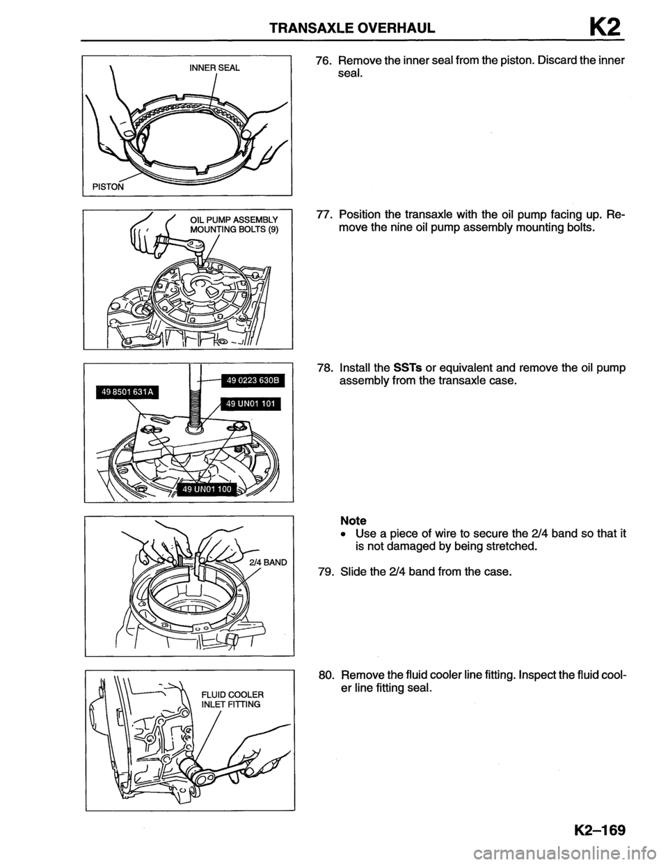 MAZDA MX-6 1996 Workshop Manual MAZDA MX-6 1996 Workshop Manual