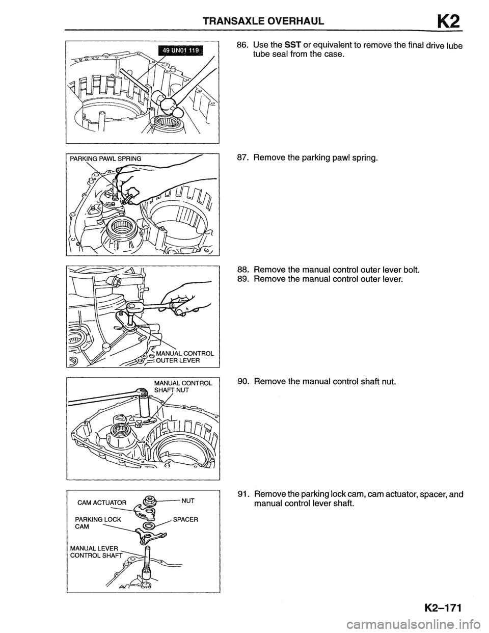 MAZDA MX-6 1996 Workshop Manual MAZDA MX-6 1996 Workshop Manual