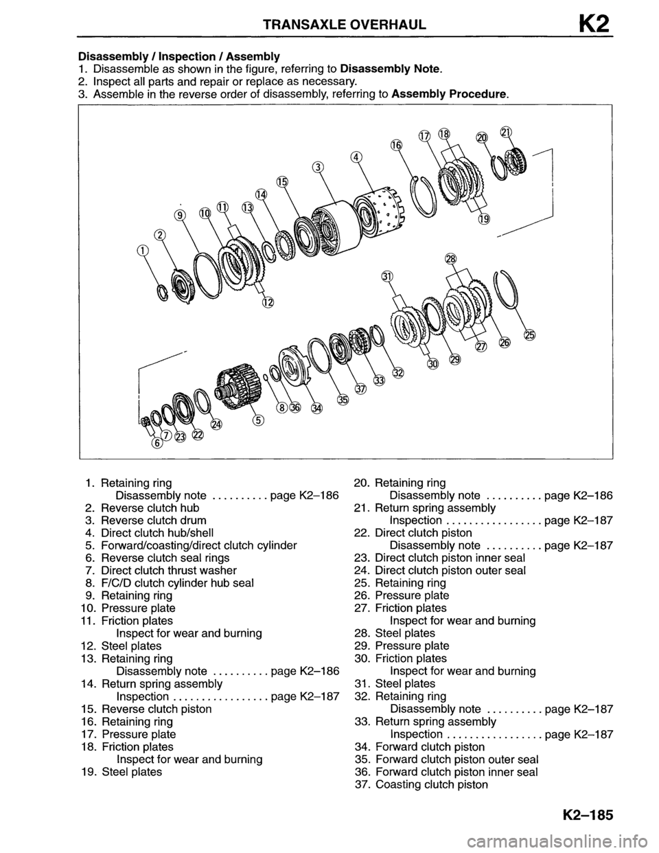 MAZDA MX-6 1996 Workshop Manual MAZDA MX-6 1996 Workshop Manual