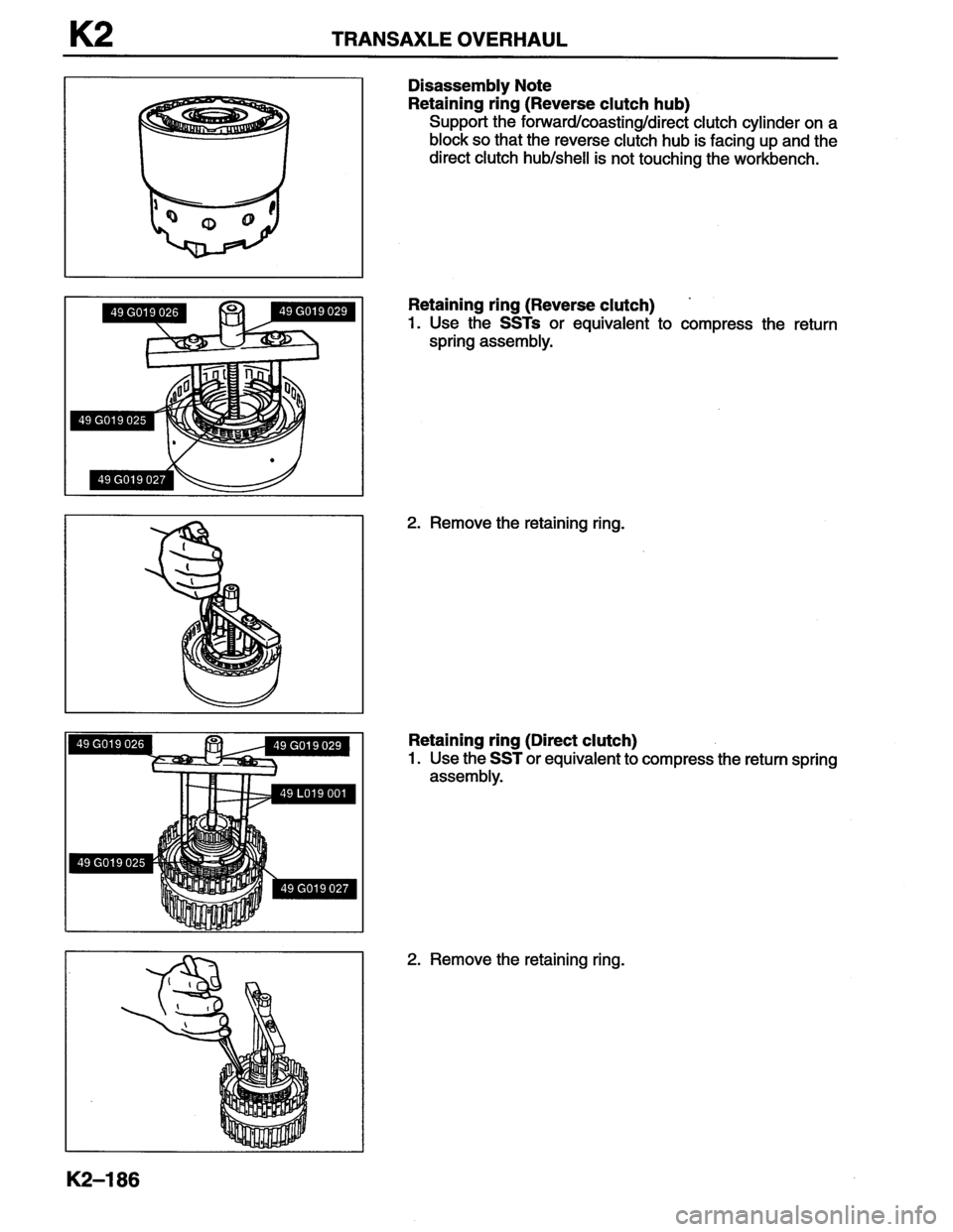MAZDA MX-6 1996 Workshop Manual MAZDA MX-6 1996 Workshop Manual