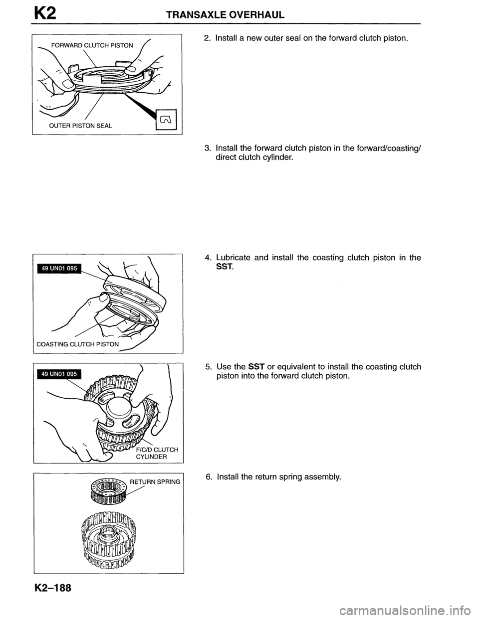 MAZDA MX-6 1996 Workshop Manual MAZDA MX-6 1996 Workshop Manual