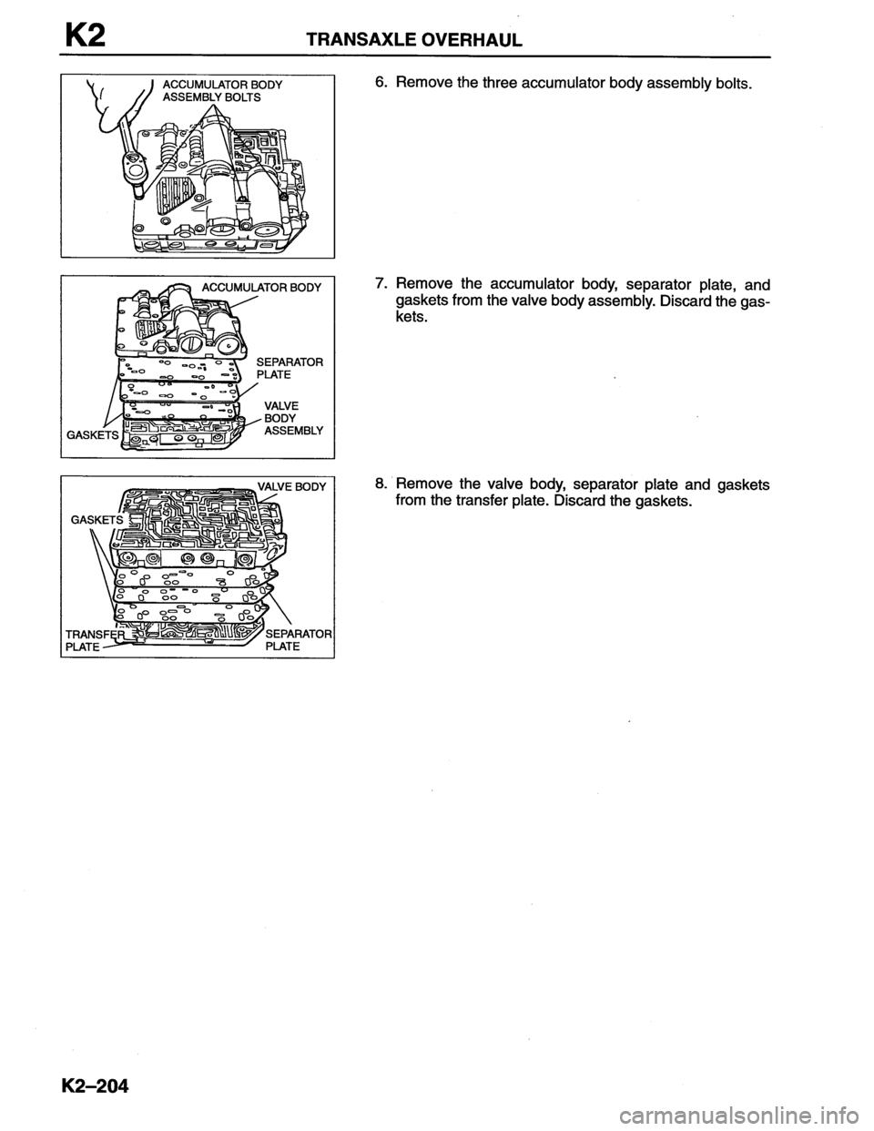MAZDA MX-6 1996 Workshop Manual MAZDA MX-6 1996 Workshop Manual