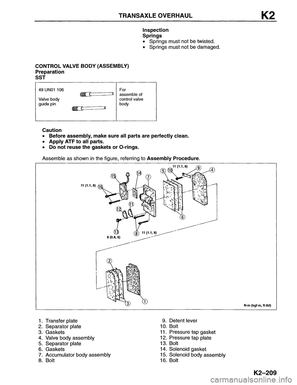 MAZDA MX-6 1996 Workshop Manual MAZDA MX-6 1996 Workshop Manual