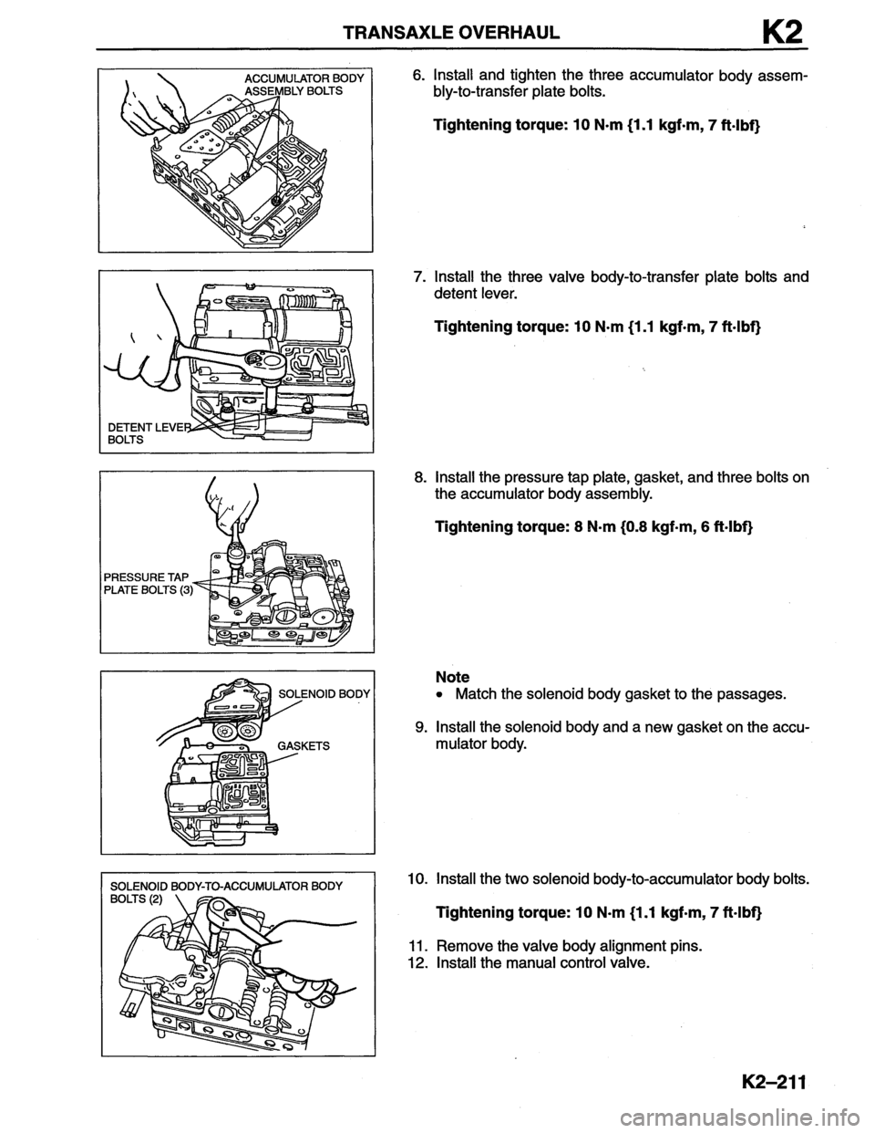 MAZDA MX-6 1996 Workshop Manual MAZDA MX-6 1996 Workshop Manual