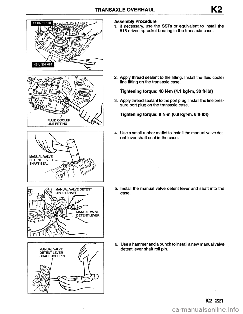MAZDA MX-6 1996 Workshop Manual MAZDA MX-6 1996 Workshop Manual