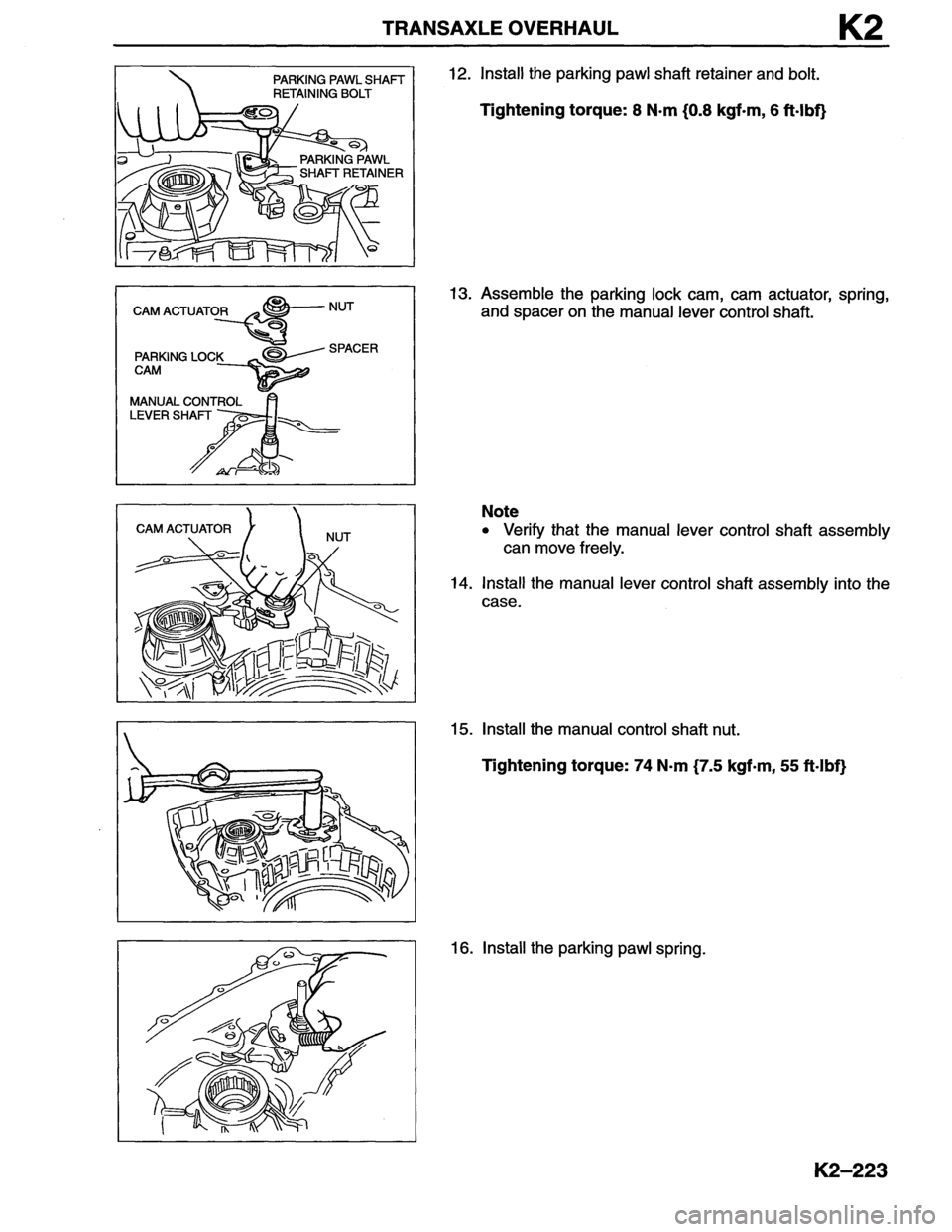 MAZDA MX-6 1996 Workshop Manual MAZDA MX-6 1996 Workshop Manual