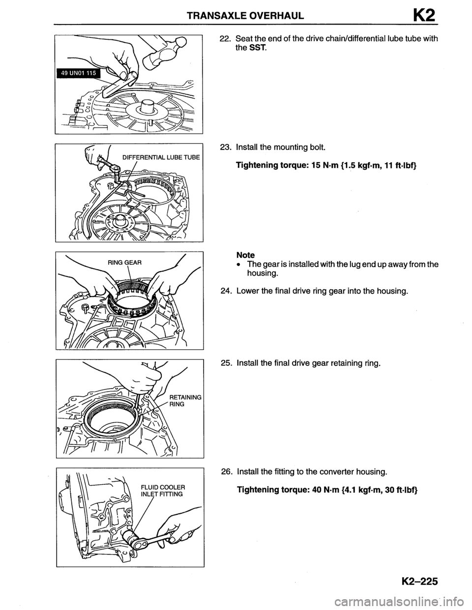 MAZDA MX-6 1996 Workshop Manual MAZDA MX-6 1996 Workshop Manual