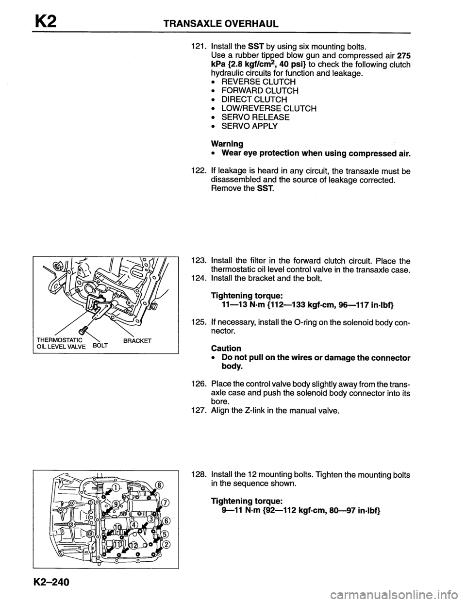 MAZDA MX-6 1996 Workshop Manual MAZDA MX-6 1996 Workshop Manual