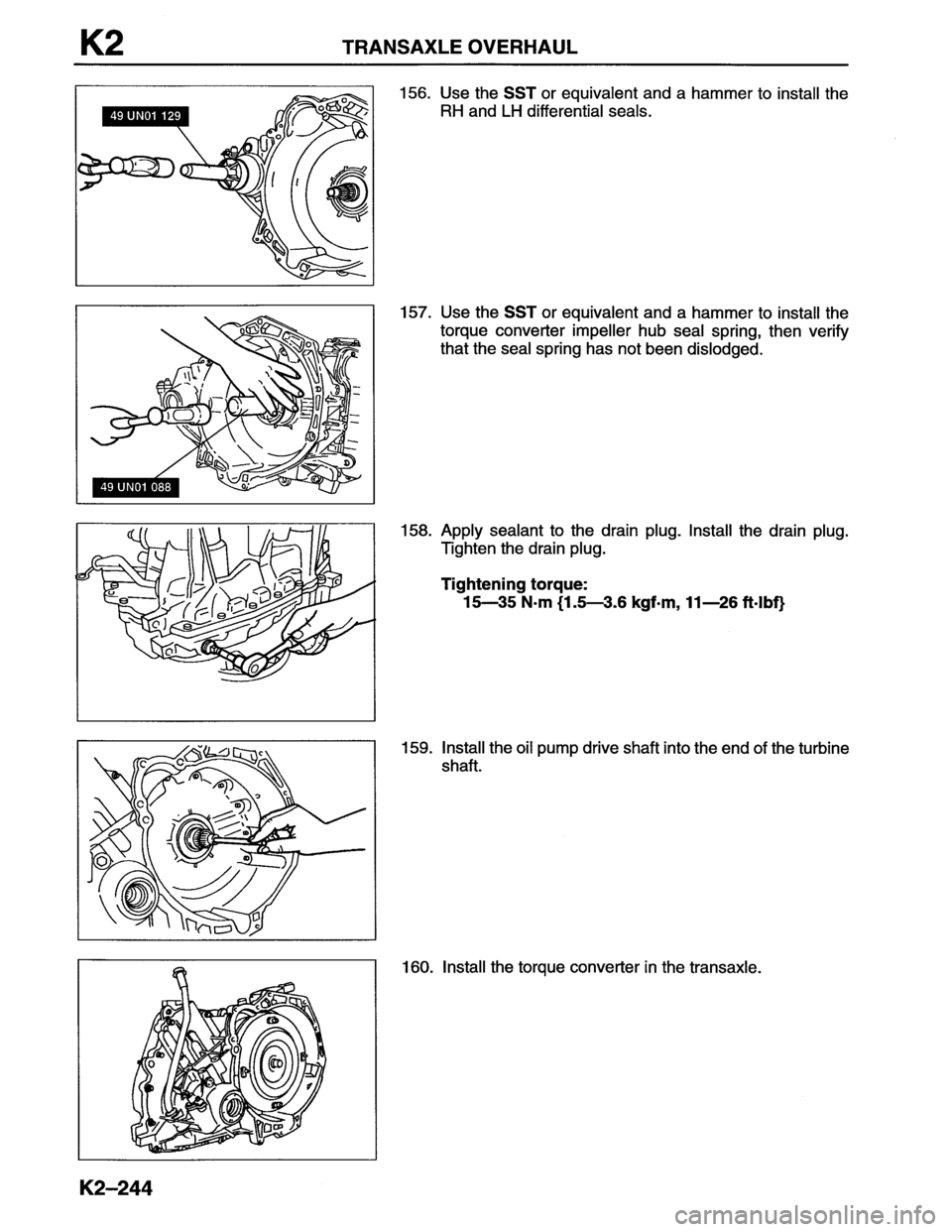 MAZDA MX-6 1996 Workshop Manual MAZDA MX-6 1996 Workshop Manual