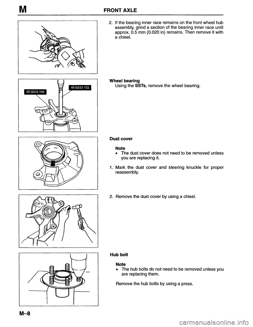 MAZDA MX-6 1996 Workshop Manual MAZDA MX-6 1996 Workshop Manual