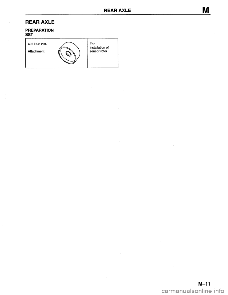 MAZDA MX-6 1996 Workshop Manual MAZDA MX-6 1996 Workshop Manual