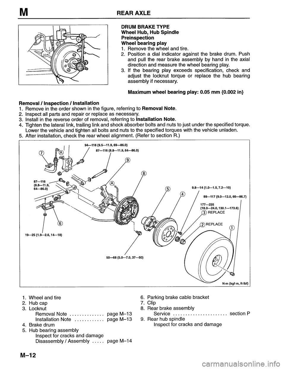 MAZDA MX-6 1996 Workshop Manual MAZDA MX-6 1996 Workshop Manual