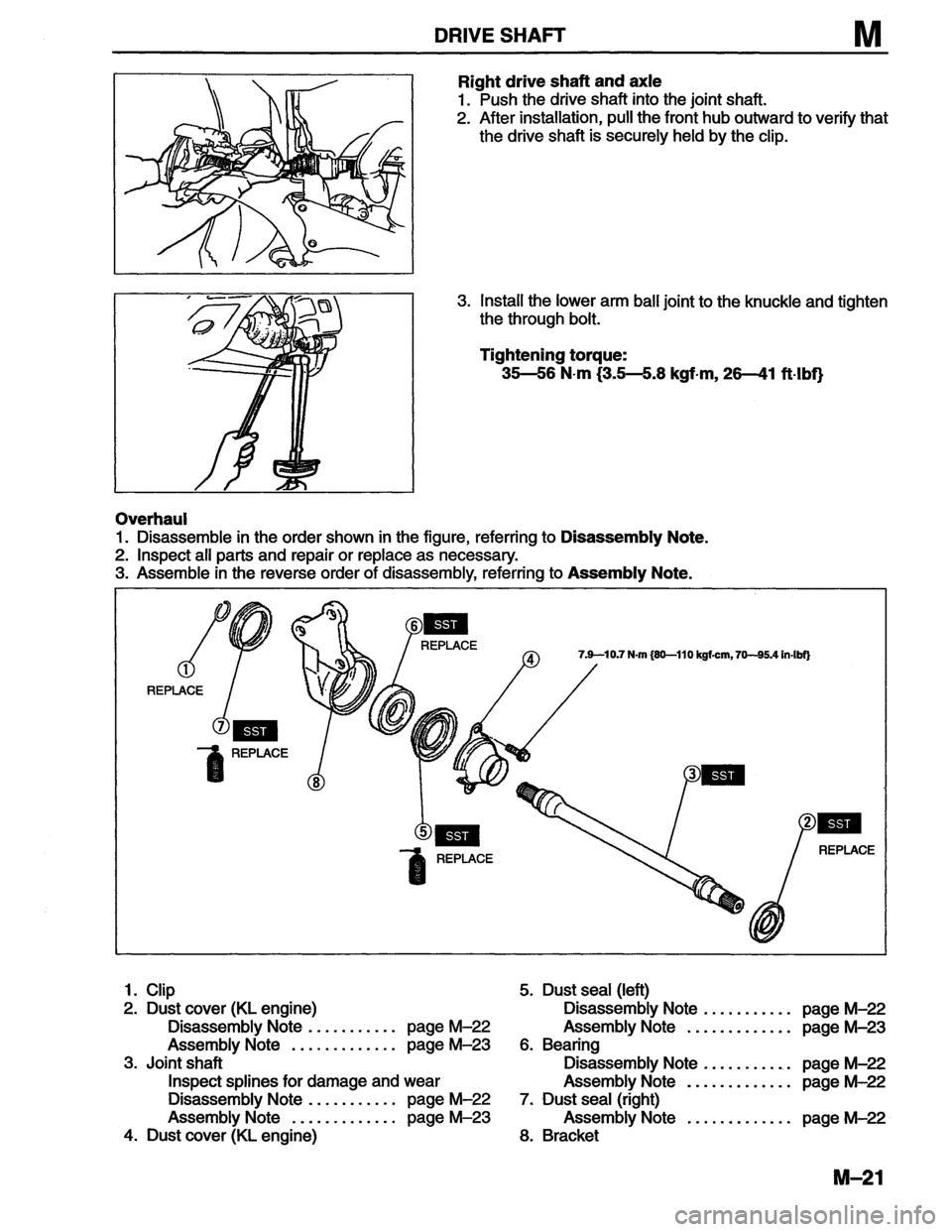 MAZDA MX-6 1996 Workshop Manual MAZDA MX-6 1996 Workshop Manual
