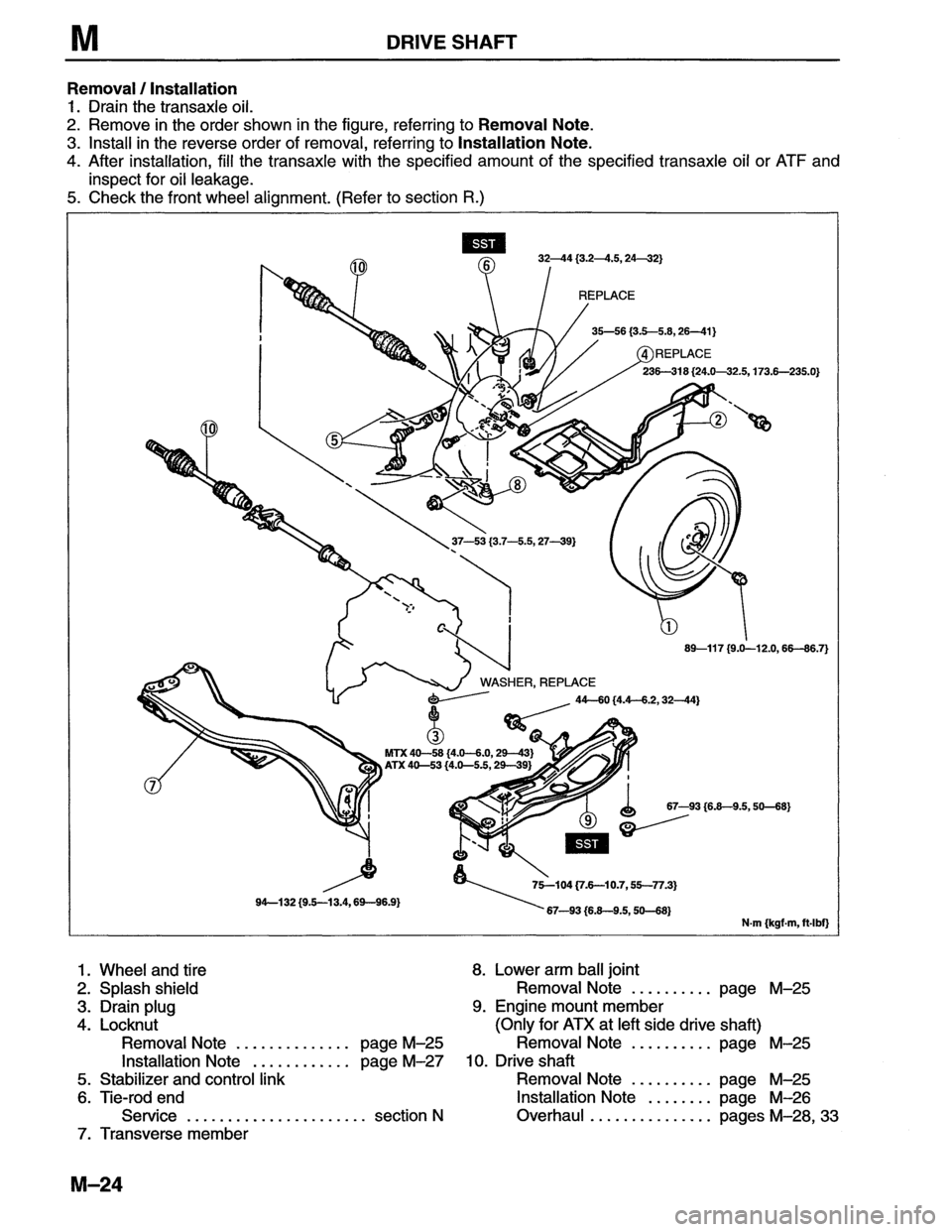 MAZDA MX-6 1996 Workshop Manual MAZDA MX-6 1996 Workshop Manual