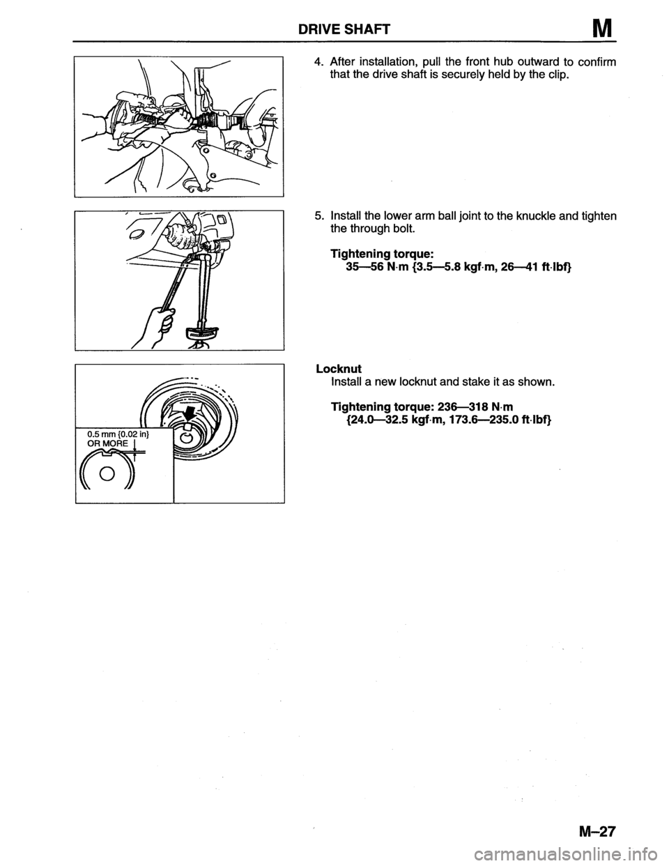 MAZDA MX-6 1996 Workshop Manual MAZDA MX-6 1996 Workshop Manual