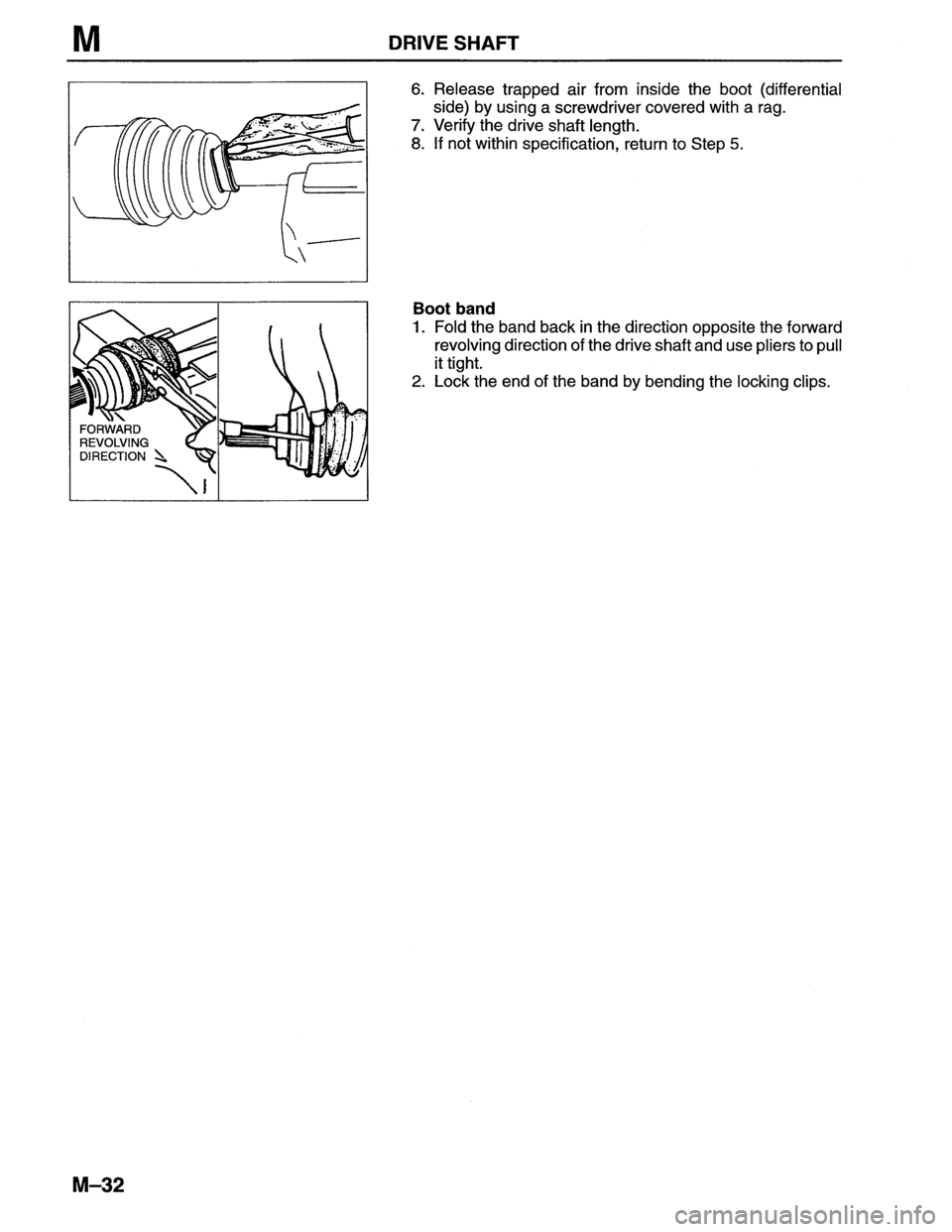 MAZDA MX-6 1996 Workshop Manual MAZDA MX-6 1996 Workshop Manual