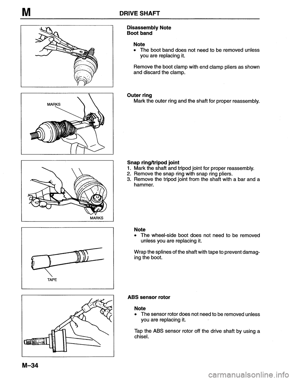 MAZDA MX-6 1996 Workshop Manual MAZDA MX-6 1996 Workshop Manual