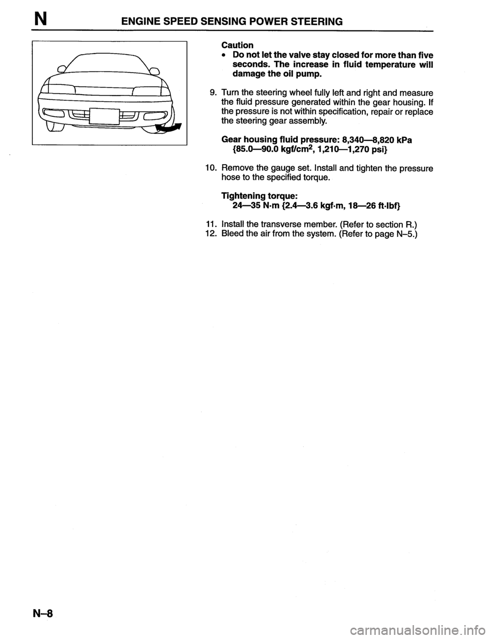 MAZDA MX-6 1996  Workshop Manual 