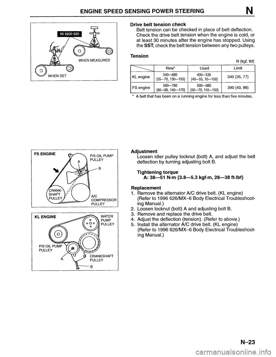 MAZDA MX-6 1996 Workshop Manual MAZDA MX-6 1996 Workshop Manual